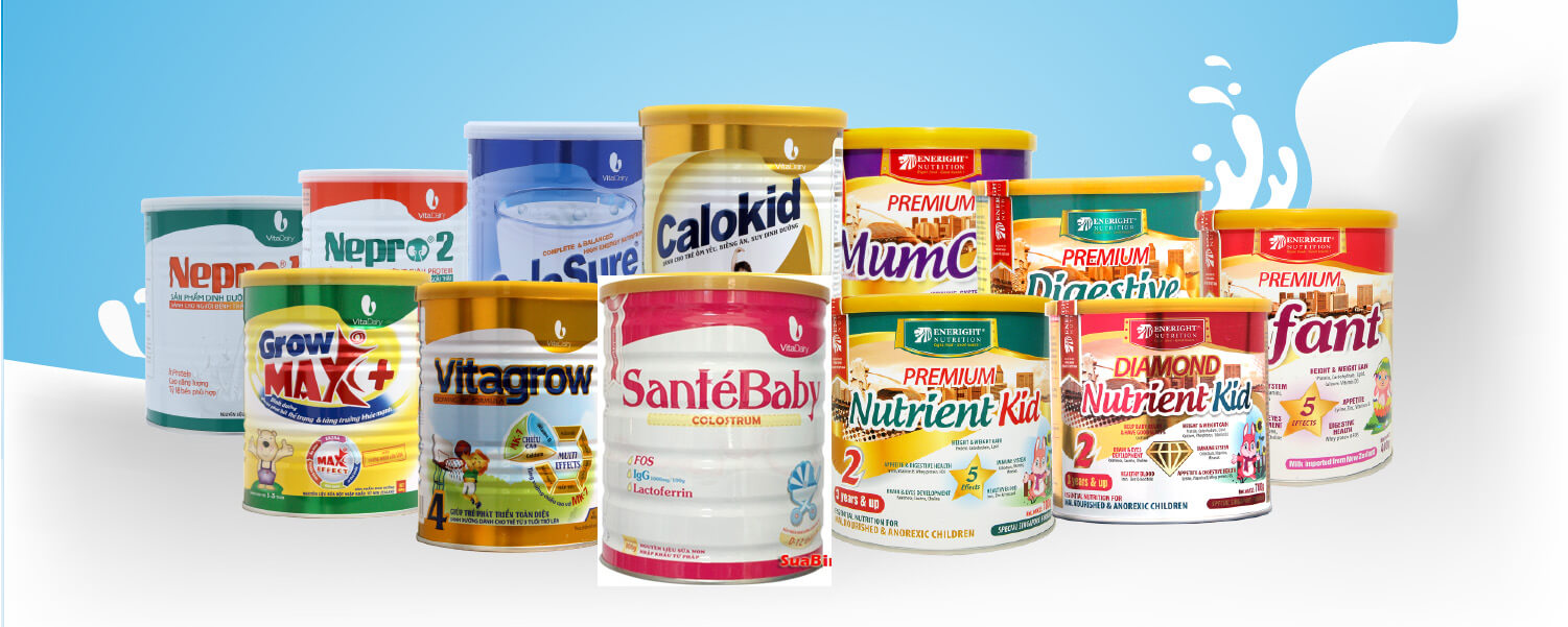Các sản phẩm dinh dưỡng nổi tiếng của Hãng Vitadairy